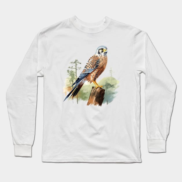 Kestrel Long Sleeve T-Shirt by zooleisurelife